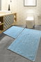 Mijölnir Elite - Blue Juego de alfombrillas de baño de algodón